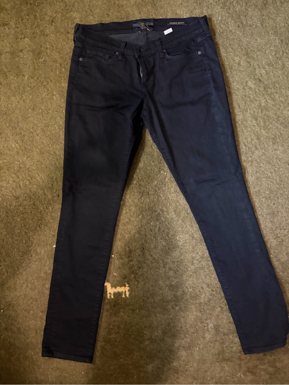 Lucky Brand Women's Skinny Jeans in Black-Blue Wash